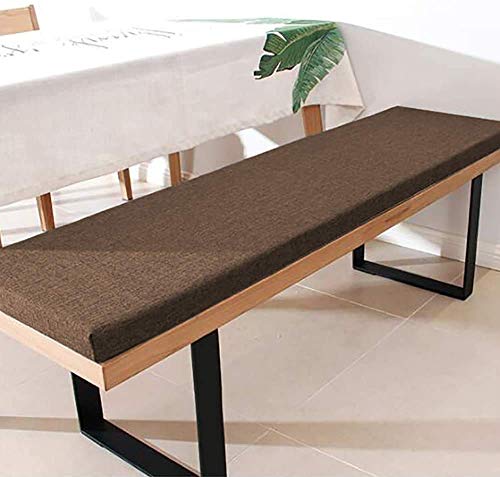 Coussin de banc 180x45x3 cm d'épaisseur avec attaches pour chaise et baie vitrée