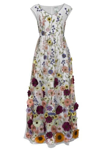 Image of CHIC STAR Womens 3D Floral Applique Maxi Dress