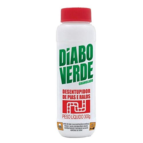 Desentupidor De Pias Ralosdiabo Verde 300G - Kit 05 Unidades