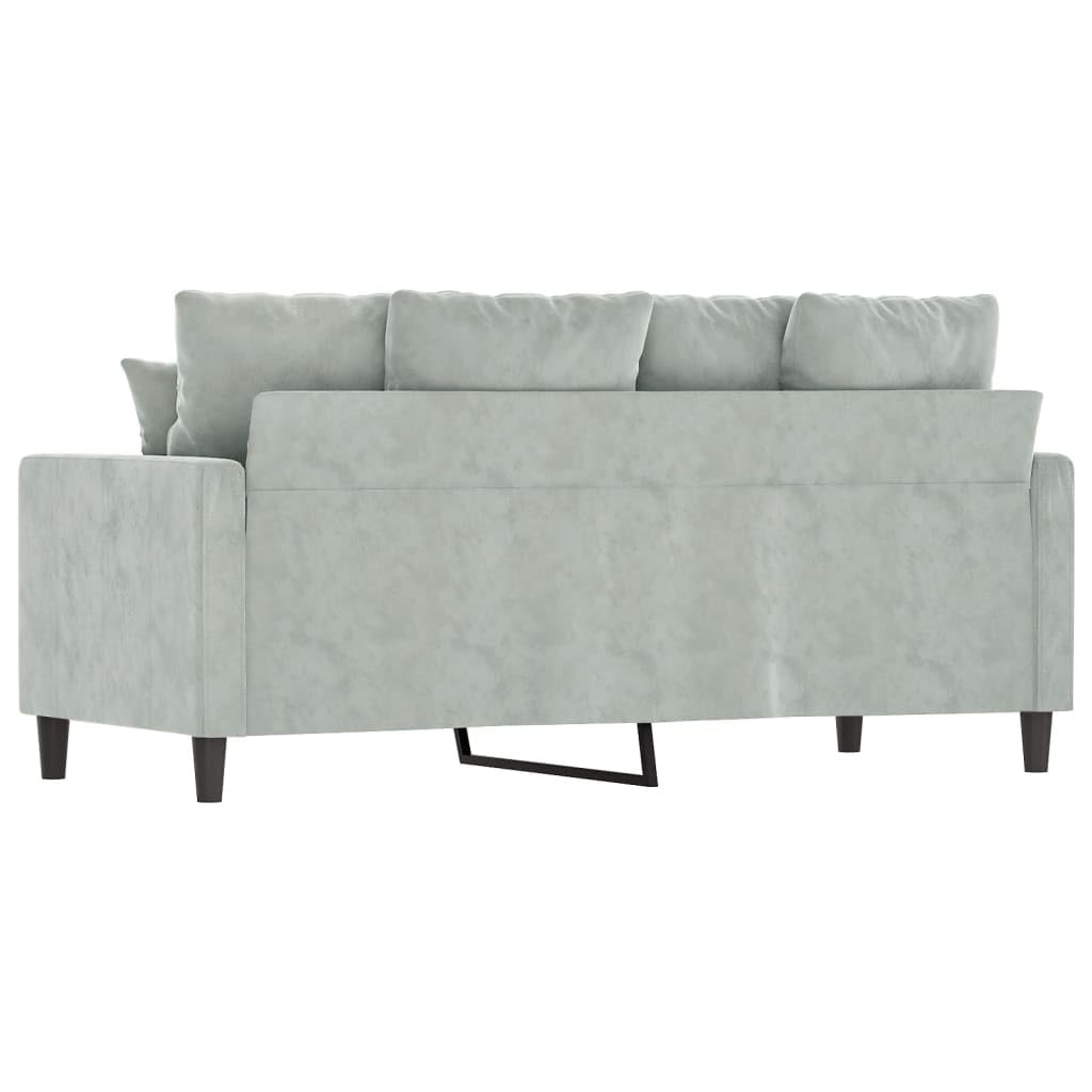 LAPOOH Divano a 2 Posti Grigio Chiaro 140 cm in Velluto,Divano,Divano da Soggiorno,Design Moderno,Divano Posti Economico(SPU:359303)
