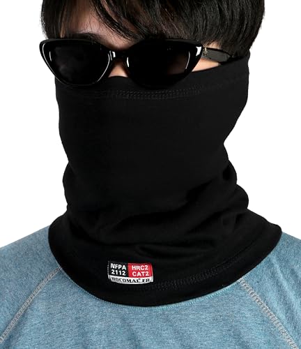 Image of BOCOMAL FR Neck Gaiters Face Mask 7oz Mightweight Flame Resistant Welding Hood NFPA2112 CAT2