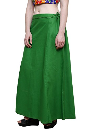 Image of Pistaa's combo of Women's Cotton Best Plain Solid Indian Readymade Inskirt Saree petticoats