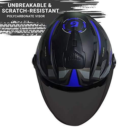 Image of Steelbird SBA-6 7Wings Gravity Open Face ISI Certified ABS Helmet