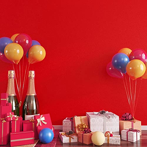 Image of WISDOM Glossy & Matte Wallpaper Peel & Stick Contact Paper Self Adhesive Vinyl for Kitchen Cabinet and Furniture Countertop Waterproof Removable (12x80 Inch, Red Matte)
