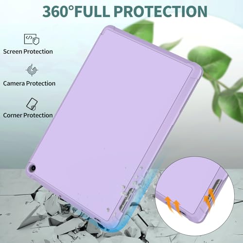 Image of DJ&RPPQ Lightweight and Convenient Case for 10 Inch Tablet Protective Case with Auto Wake /Sleep-Purple