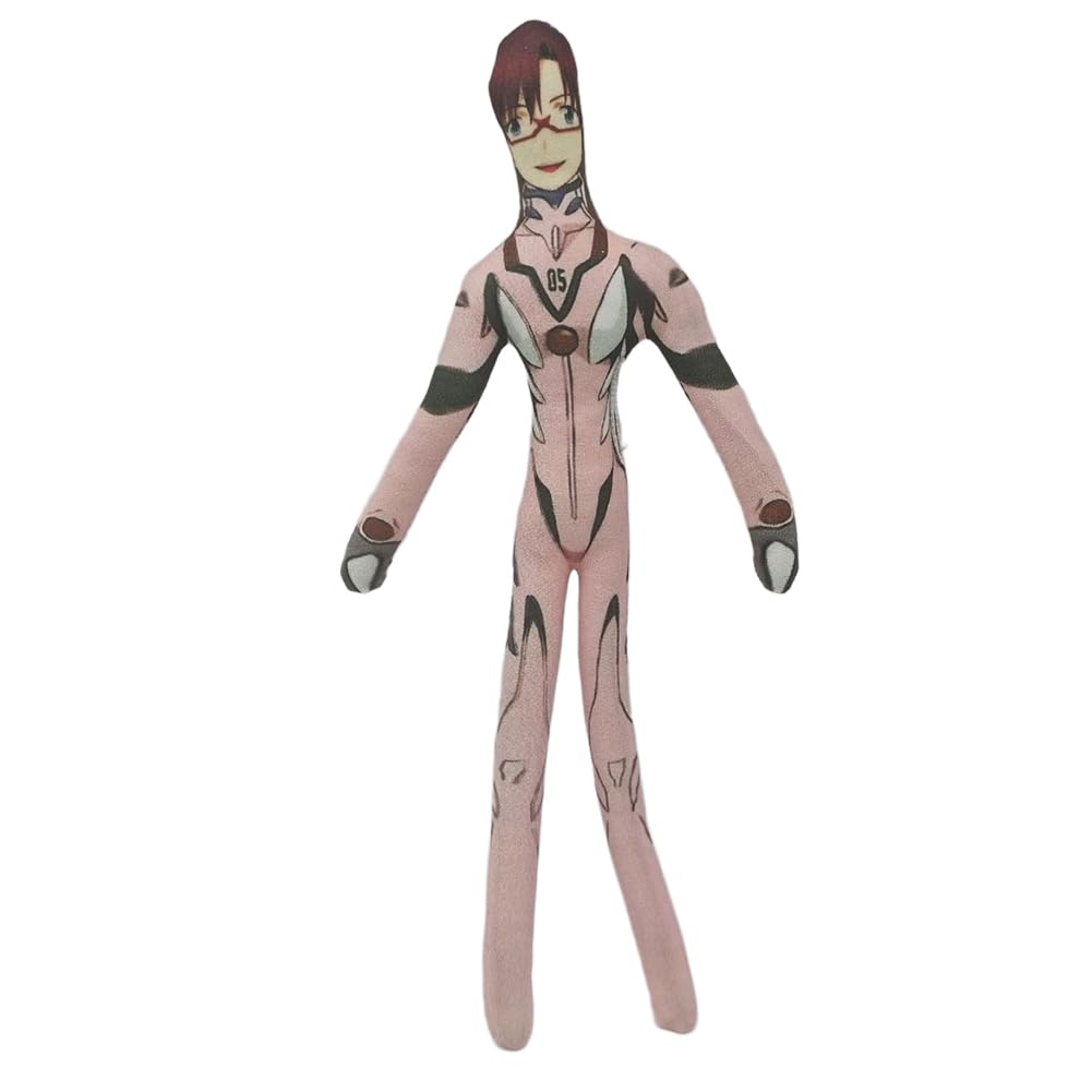 Zhongkaihua Asuka Langley Soryu Plush Ayanami Rei/Ikari Shinji Soft Figure Anime Twistable Built-in Wire Funny Pillow Throw Sofa Bedroom Home Decorations 23CM
