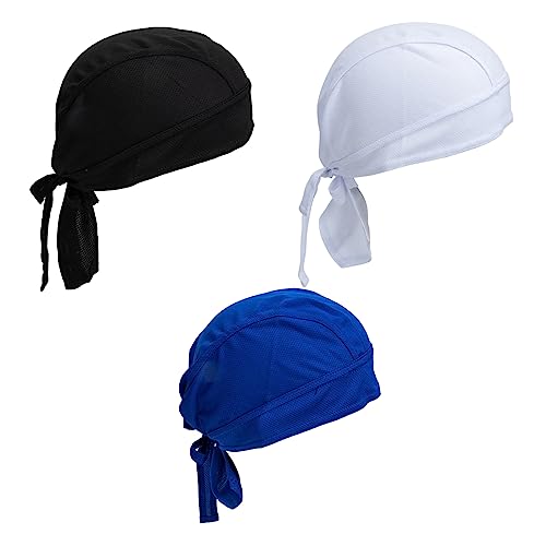 ibasenice 1set Sports Breathable Hat Straw Black Hats Pirate Fitted Full Cotton Sweat Men Sun Cap Men Has Has Polyester 3pcs