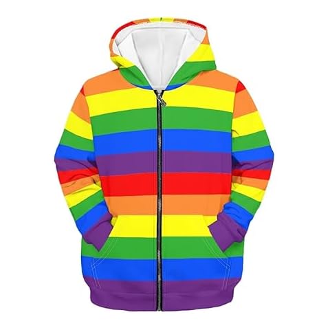 xixirimido Rainbow Hoodies for Kids Cover