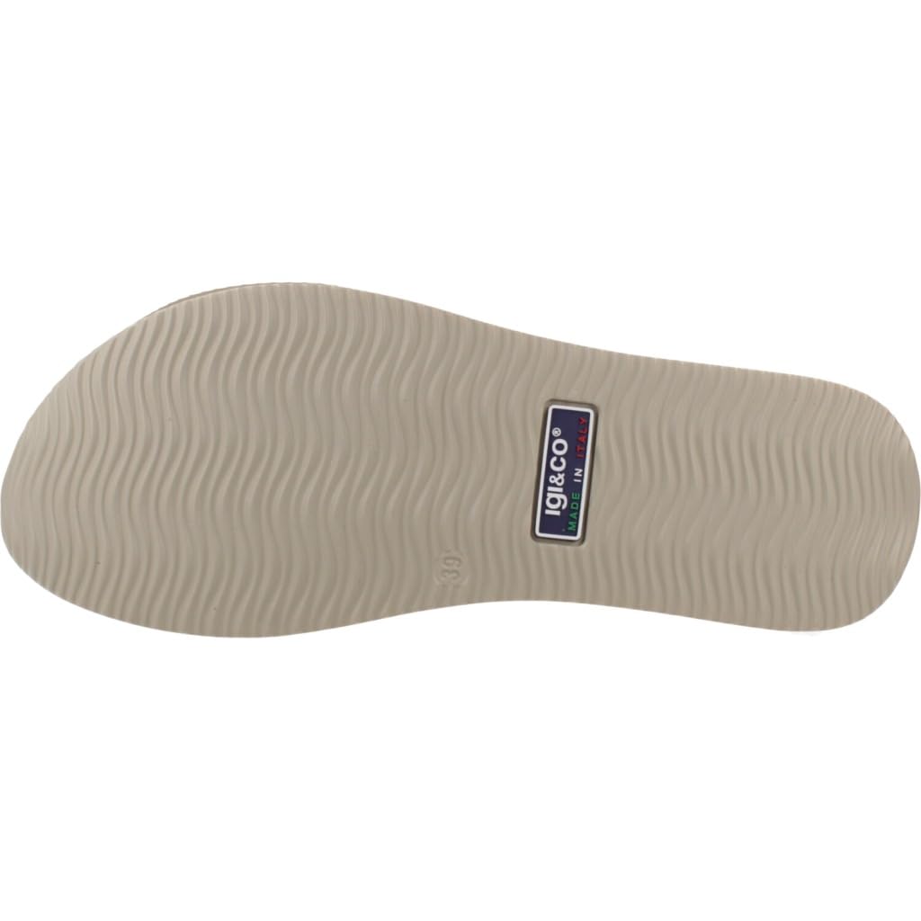 IGI&Co 1174833 Nabuck Platino Beige Scarpe Donna Sandali Pelle Strappi