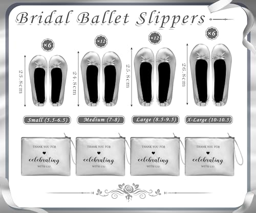 Image of Cuffbow Wedding Foldable Flats Dancing Shoes Bulk Women's Roll up Ballet Flats Wedding Party Slippers for Bridesmaids Guests