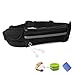 Price comparison product image RAINYEAR Running Belt Bumbag Fanny Pack Waterproof Flip Belt Adjustable Fitness Waist Bum Pouch Bag Compatible with iPhone Series Samsung S/Note Phone,for Men Women Outdoor Gym Sports Travel(Black)