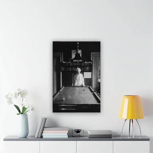 Impression sur toile Mark Twain billard 50x76 cm pour bureau - 6