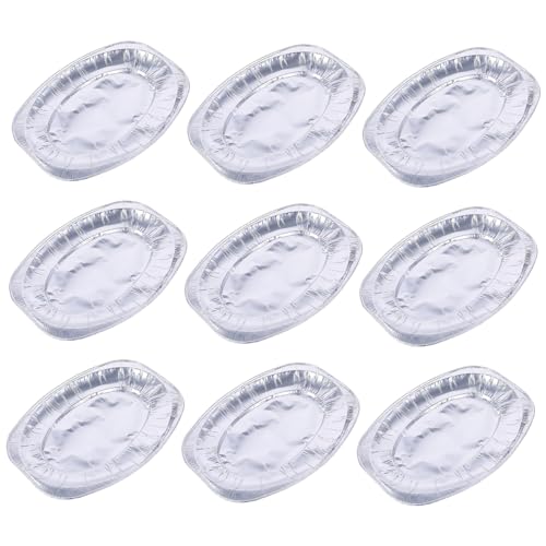 VERDANVERSE 10pezzi Teglie in Alluminio Usa e Getta Vassoi Per Barbecue Anti-inumidimento Resistente Temperature Elevate Per Conservazione e Trasporto