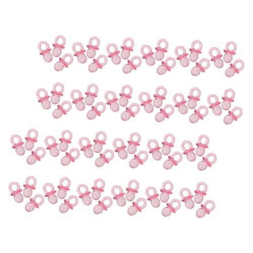 IWOWHERO 150pcs Acrylic Mini Pacifiers for Baby Shower Decorations Games Newborn Baby Shower Present