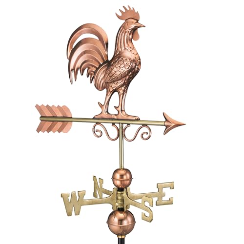 Good Directions Bantam Rooster Wetterfahne Reines Kupfer