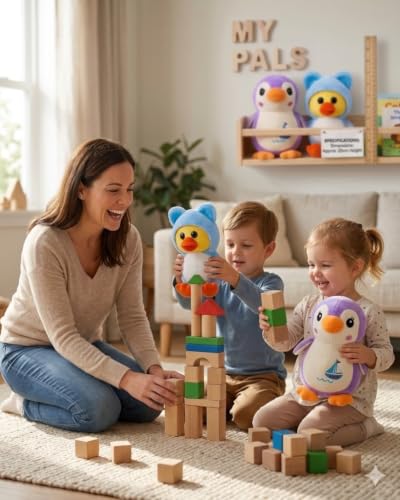 Image of Cute Penguin & Duck Combo Soft Toys for Kids | Super Soft Plush Stuffed Animal Set | Cute Cuddly Teddy Toys for Boys & Girls | Huggable Gift for Birthday, Baby Shower & Return Gifts 25CM
