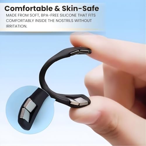 Image of ANTIL'S Magnetic Anti-Snoring Nose Clip (Pack of 15) | Nasal Strips for Breathing Relief | Sleep Aid Snore Stopper Device for Men & Women | Reusable Nose Dilator for Better Sleep & Easy Breathing