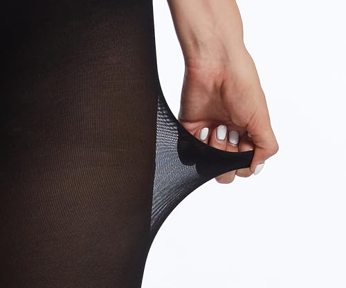 Image of HeyUU Women's 80D Ultra Soft Opaque Tights, High Waist Solid Color Footed Pantyhose with 29 Colors