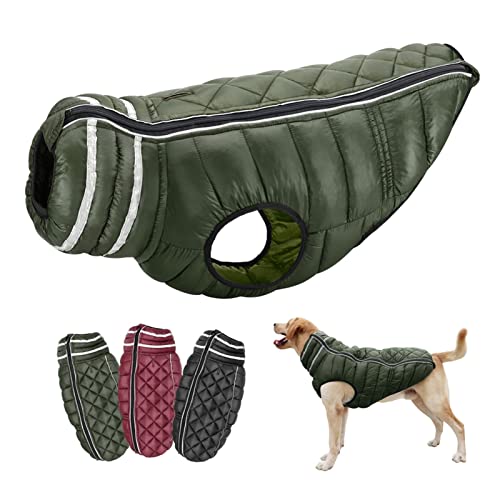 Vêtement d'hiver pour chien L imperméable et chaud noir - 3