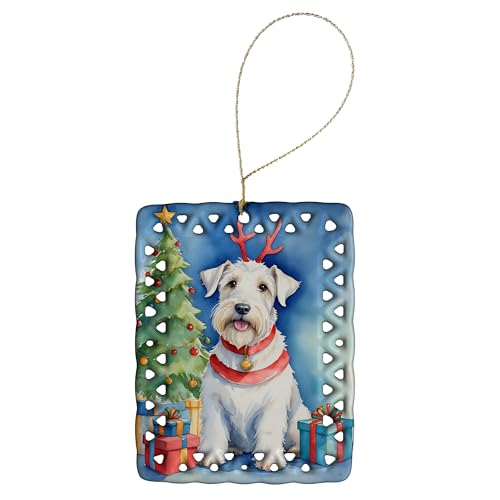 Caroline's Treasures Sealyham Terrier Dogs Hanging Christmas Ornament