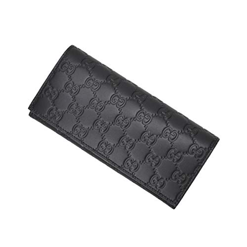 (グッチ) Gucci メンズ 財布 長財布 黒 ブラック GUCCISSIMA グッチシマ メンズ ユニセックス [並行輸入品]