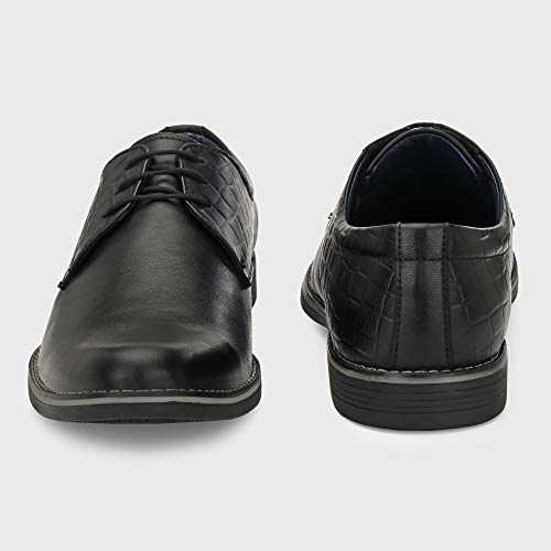 Image of Centrino Men Formal Shoes | Elegant Lace Up Derby for Business & Casual Wear | Premium Craftsmanship for a Stylish & Sophisticated Look | Cushioned Insole for All-Day Comfort & Support (1405)
