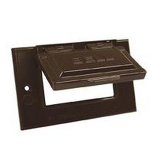 Hubbell-Bell 5101-2 Horizontal GFCI Single Gang Weatherproof Cover