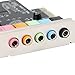 PCIE Sound Card 6 Channels Stereo Desktop Audio Signal Conversion Hardware with Driver CD for Home Theater and Gaming PC Black