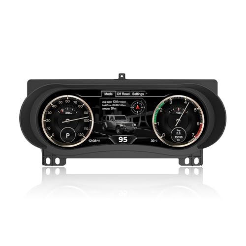 Image of Digital Instrument Cluster Display for Jeep Wrangler JL /Gladiator 2018-2023 | 12.3 inch HD Screen 1920*720, 2S Fast Boot, Plug&Play, Non-Destructive Install, OTA Upgrade, Linux System, Speedometer Upgrade