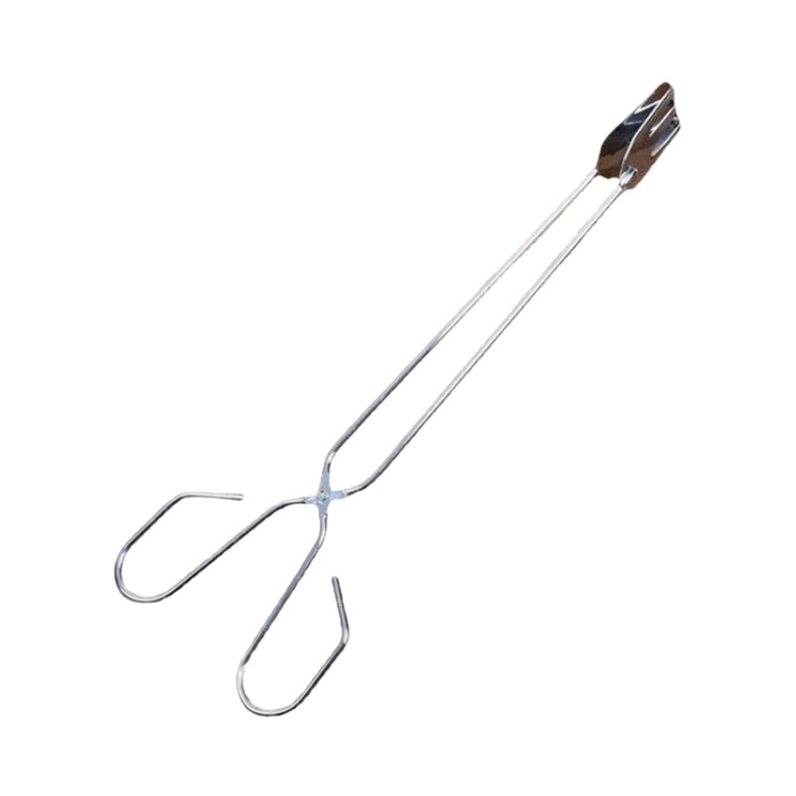 Fire Tongs Stainless Steel Grill Tongs Food Vegetable Meat Charcoal Clamps Frying(2PCS)