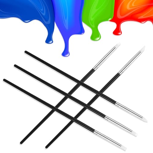 5 pinceles de silicona, pinceles profesionales de silicona, pincel de pintura por números, herramienta de modelado para manualidades de cerámica, tallado hueco y repujado, pintura de modelado