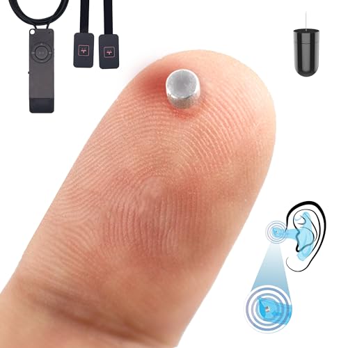 PingaOculto Spy Earpiece Wireless Earphones Invisible Hidden Mini Headset Exam MP3 for Recordings with Footswitches