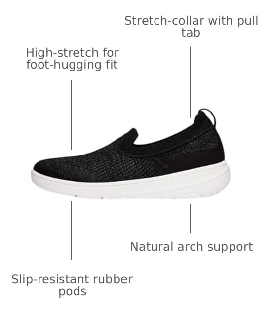 Image of FitFlop Super-Q Knit Slip-Ons