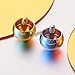 2 Pieces Metal Spinning Top Aluminum Flip Over Top Spinner Gyroscope Stainless Steel Toy for Girls, Boys, and Adults