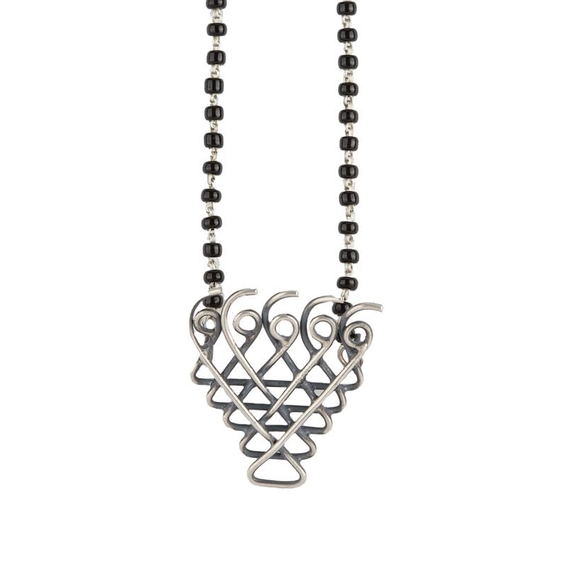 House Of Aadyaa Handmade Saraswati Mangalsutra for Women | Made in 92.5 Silver (B0CZTRVG7Q) Amazon Price History, Amazon Price Tracker