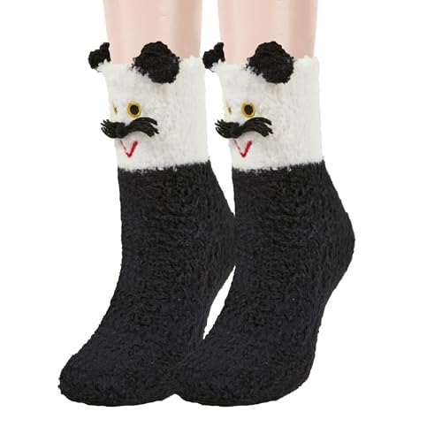 Image of Benefeet Sox Womens Girls Fuzzy Socks Cozy Winter Warm Fluffy Socks Soft Cute Animal Home Slipper Thick Plush Sleeping Sock