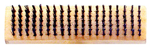 Premier 6 x 19 Row Wire Brush with Butcher Block Wood Handle, 619