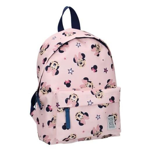 mybagstory - Mochila - Minnie Mouse - Disney - Niño - Escuela - Primaria - Maternelle - Guardería - Guardería - Mochila para niña - Talla 31 cm - Tirantes ajustables