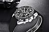 BY BENYAR Watch for Men Analog Quartz Chronograph Waterproof Luminous Designer Mens Wrist Watches Business Work Sport Casual Dress Watch with Silicone Strap Elegant Gifts for Men #5