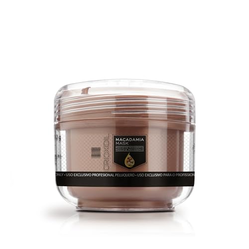 CRIOXIDIL - Mascarilla Capilar Macadamia - 200 ml - Hidratación Profunda Cabello - Repara y Protege la Fibra Capilar - Melena Brillante, Suave y Sana - con Aceite de Macadamia y Argán