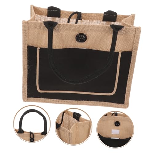 Bolsa de yute minkissy: arpillera reutilizable de gran capacidad para compra 5