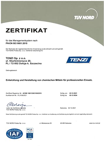 TENZI Premium Cockpitreiniger Matt 600ml für Auto und Motorrad
