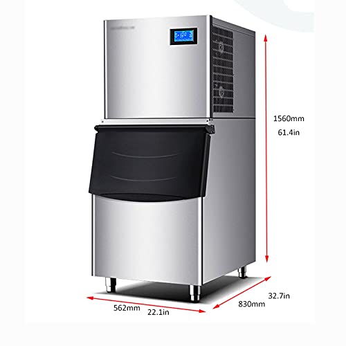 Gewerbliche Eismaschine 440LB Jeden 24 Stunden 331LB Speicherkapazität Edelstahl Toll für Hotels, Restaurants, Bars… – Bild 3