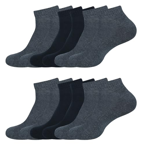 Image of Womens Cushioned Ankle Socks, Low Cut Breathable Casual Super Soft, Multi Color Options Size 4-7, 6-9