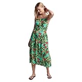 Superdry Womens Vintage CAMI Maxi Dress Lässiges Kleid, Mint Indo Leaf, S