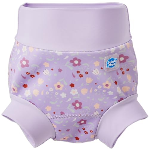 Splash About Happy Nappy Pannolino da nuoto, Lilac Spring, 3-6