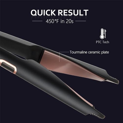 Mini plancha de pelo profesional con display LCD miniatura 4