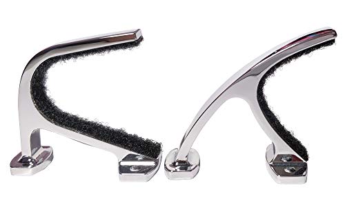 FULLBOW Gun Hooks for Wall Rifle Hangers Wall Mount for Gun - Shotgun Hooks Gun Racks Hang Most of Firearms on Gun Wall or in Cabinets - Silver