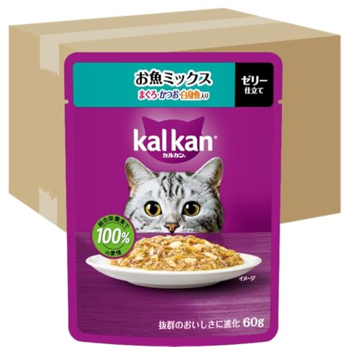 カルカン パウチ 成猫用 60g×120袋 お魚ミックス まぐろ・かつお・白身魚入り ウェットフード キャットフード 総合栄養食 水分補給 (B0DKJ49F42) Amazon価格推移・価格追跡