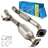 PHILTOP Rear Stainless Steel Catalytic Converter Kit Compatible with, 2002-2006 Camry 2.4L, 2004-2006 Solara 2.4L Catalytic Converter Replace# 55435(EPA Compliant)
